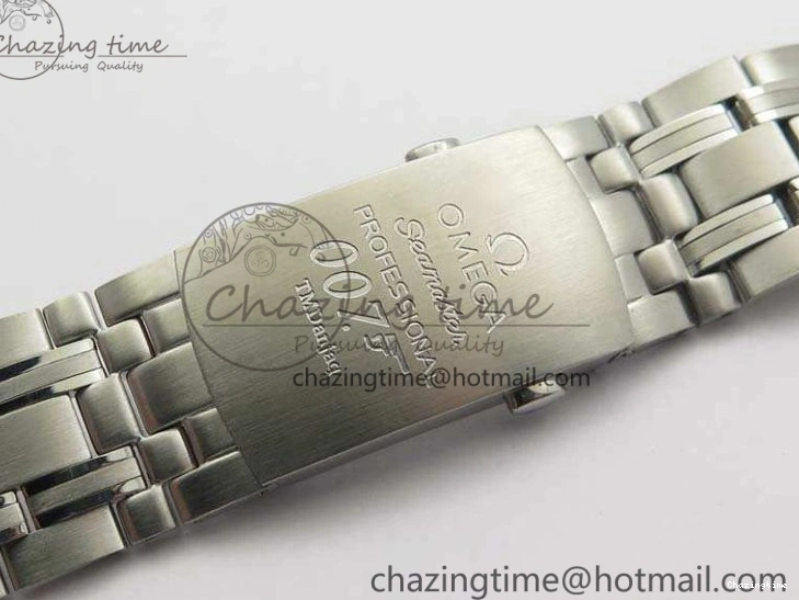 0213 FashionForward Seamaster 300M 007 SS URF 1:1 Best Edition White Dial Ceramic Bezel On Nylon Strap A2507(Free SS Bracelet) 8118